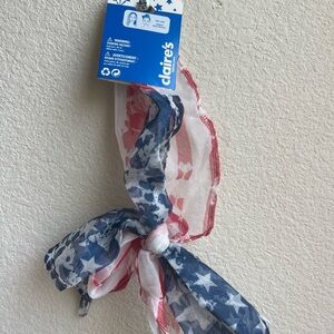 Claire's American Flag Hair Scarf